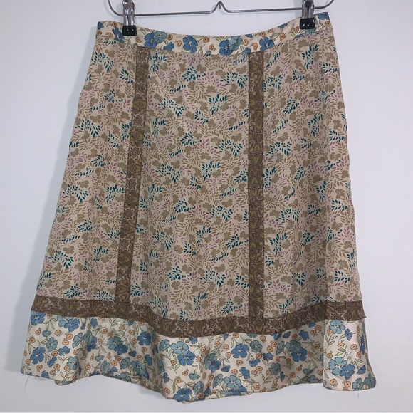 Marc by Marc Jacobs Silk Skirt Patchwork Floral Midlength - Picture 6 of 11